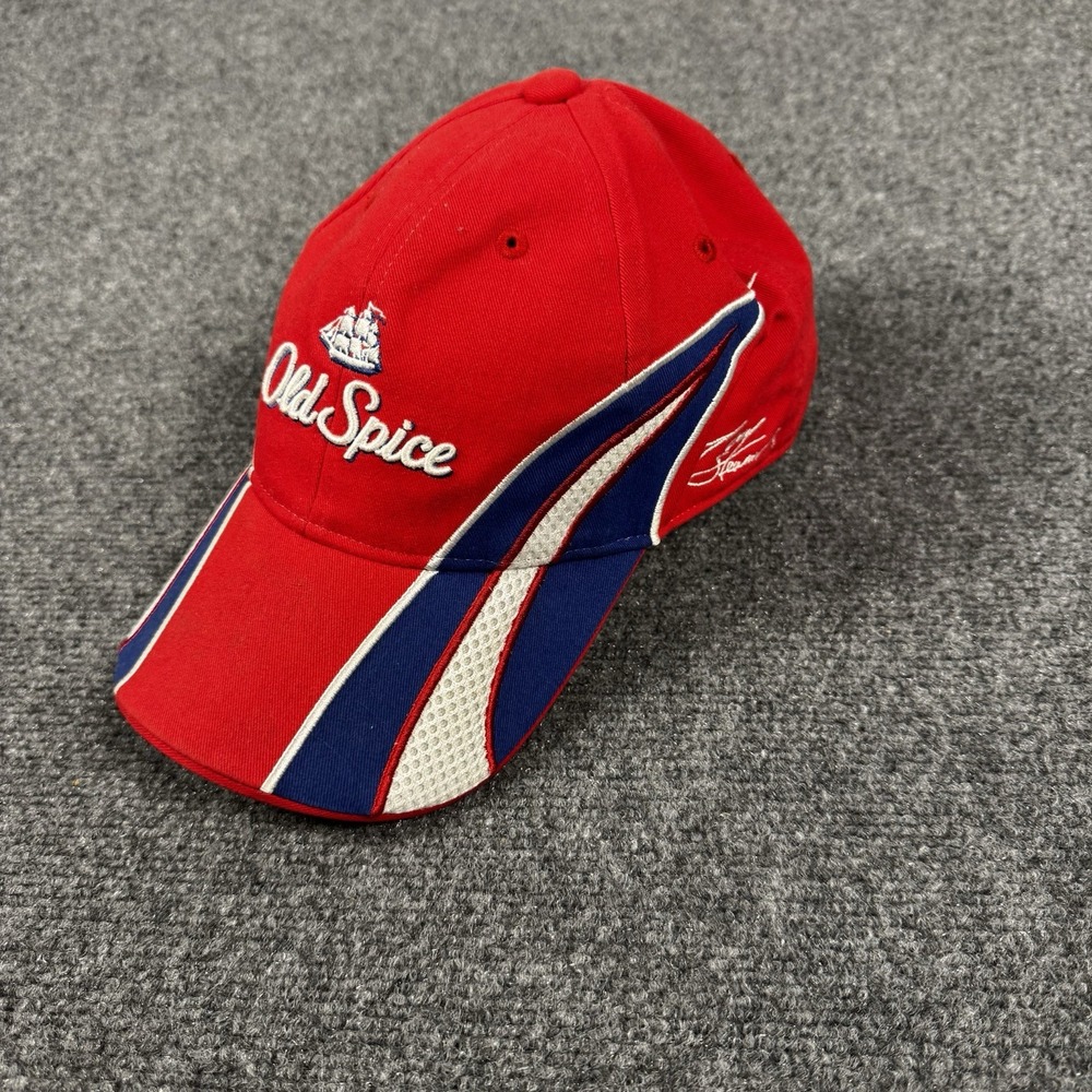 Vintage Tony Stewart 14 Old Spice NASCAR Racing Hat Cap Red Chase Authentics